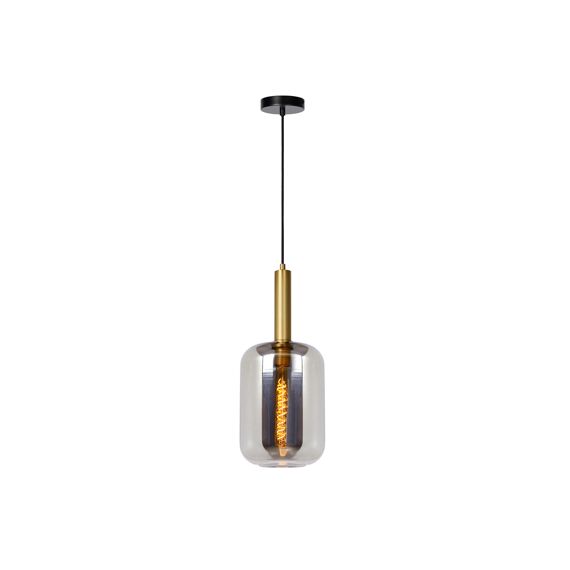 Lucide Joanet Hanglamp-Fumé-Ø22-1Xe27-40W-Glas