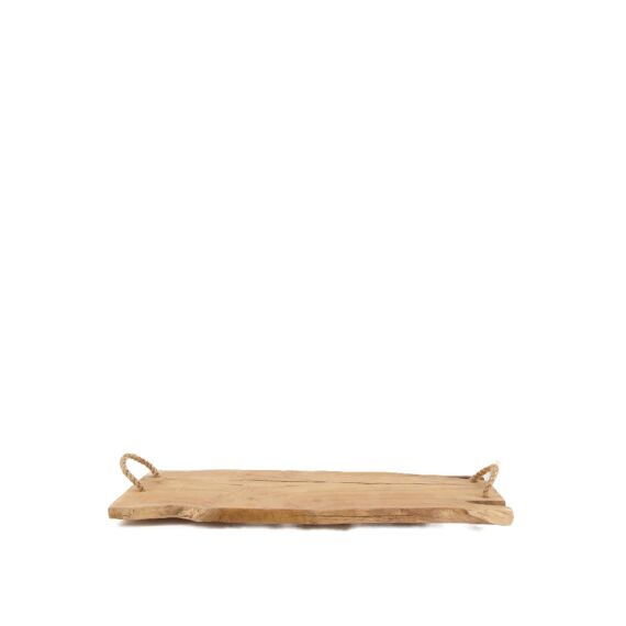 Tray Teak With Handles 57X20X2Cm Natural