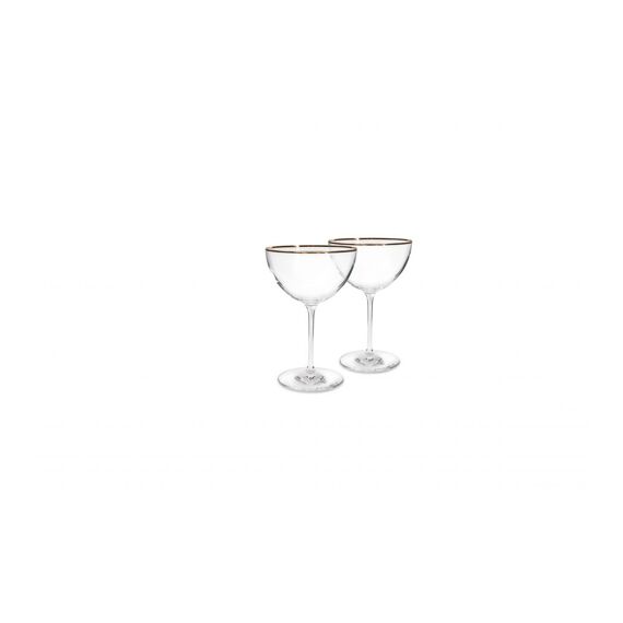 S&P Champagne Coupe 35Cl Gouden Rand Elegance Set/2