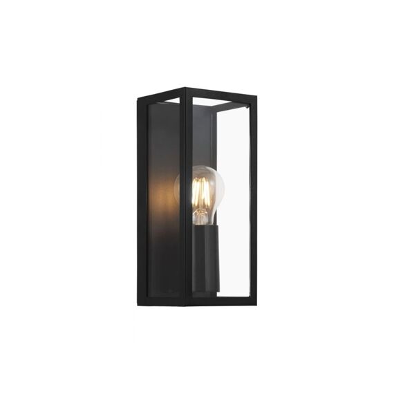 Wandlamp 1 E27 Zwart/Klar 'Amezola'