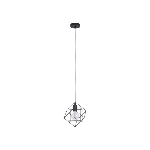 Hanglamp 1 E27 Zwart 'Straiton'