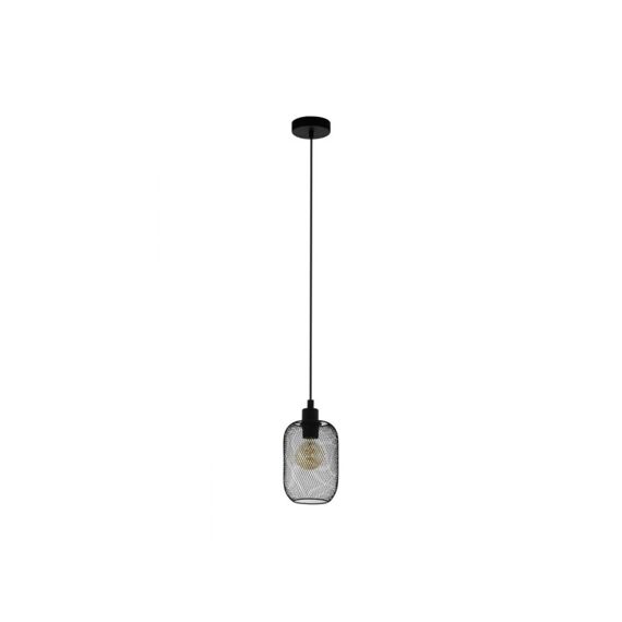 Hanglamp 1 Ø150 Gitterschirm Zwart 'Wrington