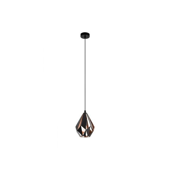 Hanglamp 1 Zwart/Kupfer 'Carlton 1'