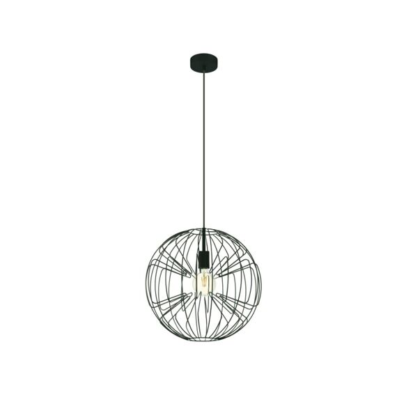 Hanglamp 1 E27 Zwart 'Okinzuri 1'