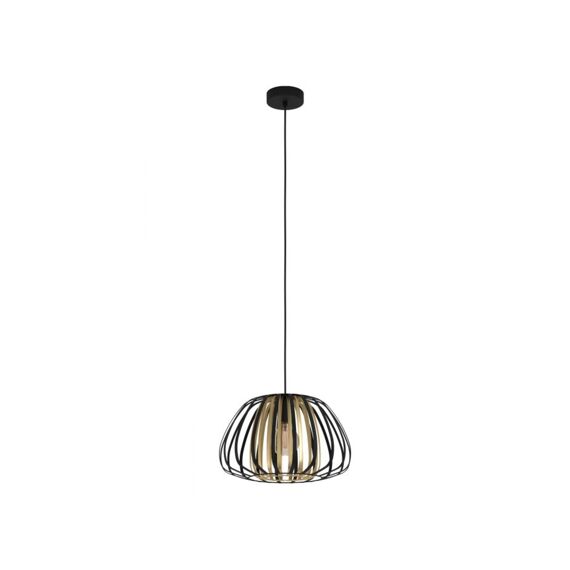 Hanglamp 1 E27 Ø375 Zwart/Gold 'Encinitos'