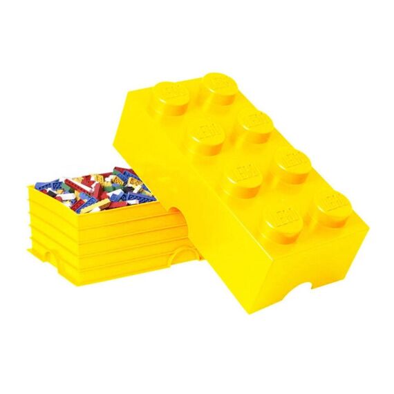 Lego Opbergbox Brick 8 Geel