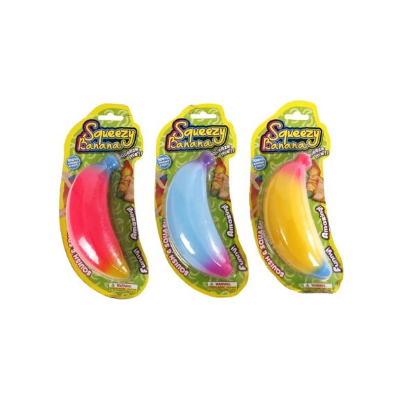 Banaan Super Stretch Rainbow Kleuren 14Cm 3 Assortimenten Prijs Per Stuk