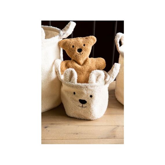 Childhome Teddy Mandje 25X20X20 Ecru