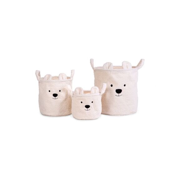 Childhome Teddy Mandje 30X30X30 Ecru