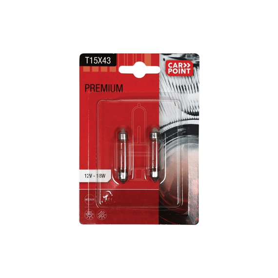 Premium Gloeilamp 12Vt15X43 2St