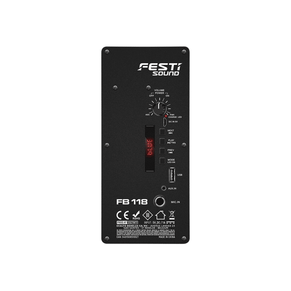 Festi Fb 118 Portable Bluetooth Speaker 8'