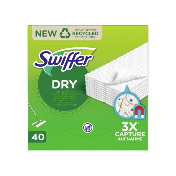 Swiffer Doekjes Dry Floor Navulling 40St