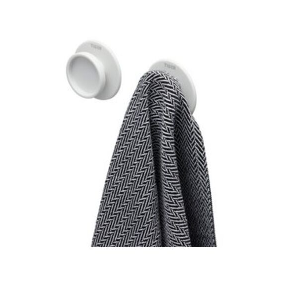 Tiger Tess Handdoekhaak Wit (2 Stuks)