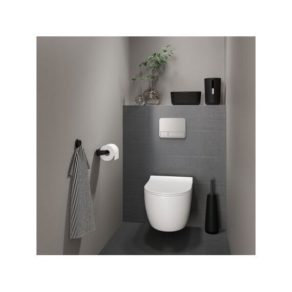 Tiger Tess Toiletborstelhouder Vrijstaand Met Swoop® Borstel Flexibel Zwart / Antraciet