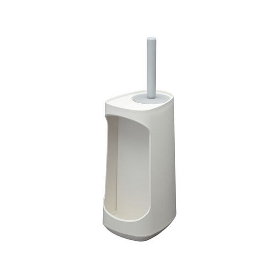 Tiger Tess Toiletborstelhouder Met Opbergfunctie Vrijstaand En Swoop® Borstel Flexibel Wit / Lichtgrijs