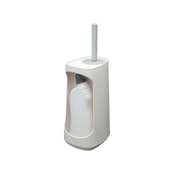 Tiger Tess Toiletborstelhouder Met Opbergfunctie Vrijstaand En Swoop® Borstel Flexibel Wit / Lichtgrijs