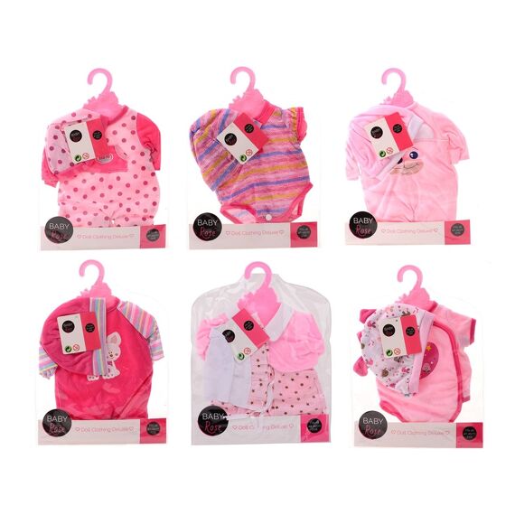 Baby Rose Poppenkleren Op Hanger 40-45Cm Assortiment Prijs Per Stuk