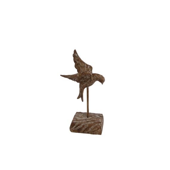 Sculptuur Flying Bird S Roest 10.5X8X21Cm