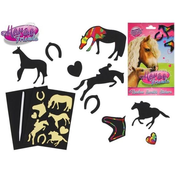 Horse Friends Scratch Stickers