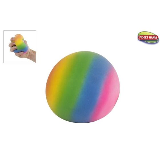 Fidget Rainbow Squeeze Bal 9Cm 2 Assortimenten Prijs Per Stuk