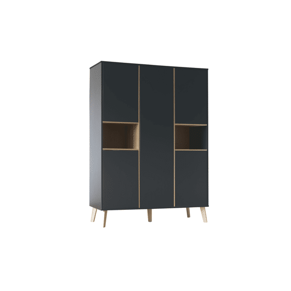Pericles Style Kast 5 Deuren Black