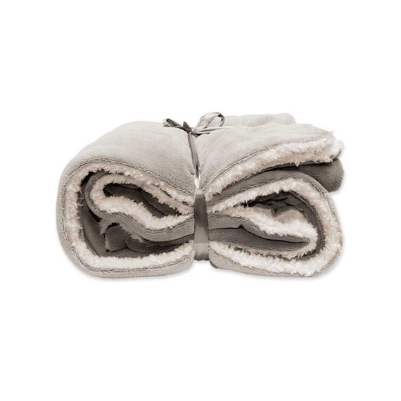 Lars Coral Fleece/Suede Plaid Chateau Grey 150X200Cm