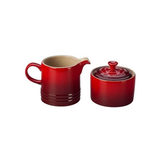 Le Creuset Suiker En Melksetje Kersenrood
