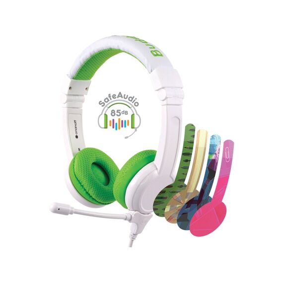 Buddyphones School+ On-Ear Hph Met Staafmicrofoon Groen