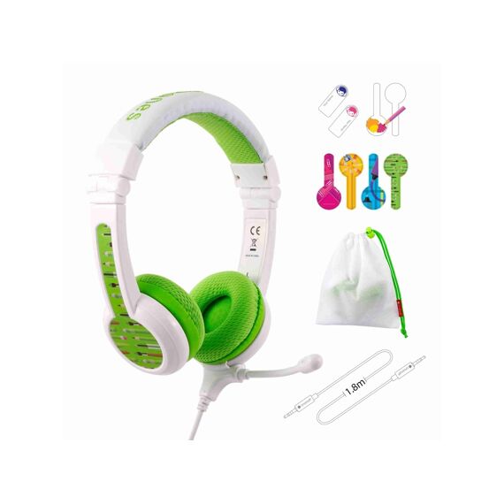 Buddyphones School+ On-Ear Hph Met Staafmicrofoon Groen