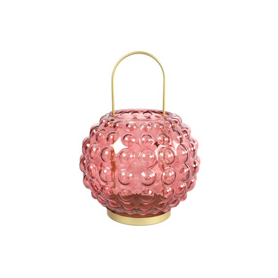 Windlicht Ro Perly L Oud Roze L22B22H30Cm