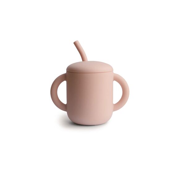 Mushie Drinkbeker Met Rietje Blush