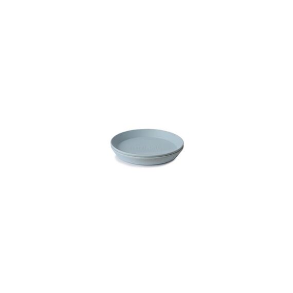 Mushie Bord Rond Powder Blue 2 Pack