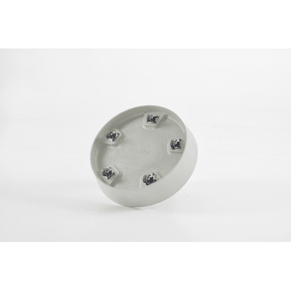 Ecopots Onderschotel Wielen Rond 50 cm Wit Grijs