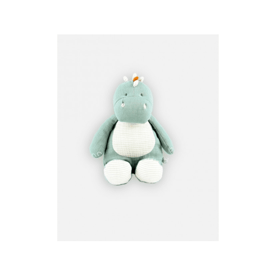 Noukies Tigo En Stegi Knuffel Small Dino Stegi Mousseline Eucalyptus