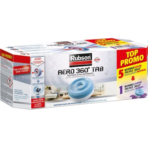 Rubson Navullingen Aero 360 5  Neutrale + 1 Lavendeltuin Tab