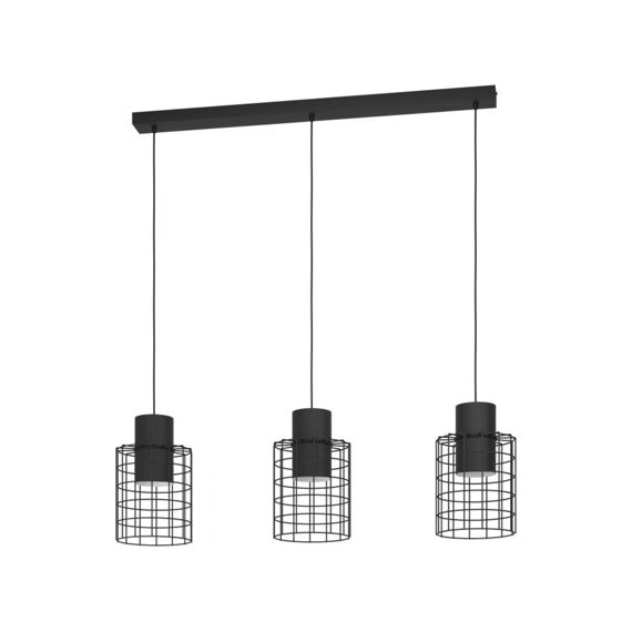 Eglo Hanglamp 3 E27 Zwart Milligan