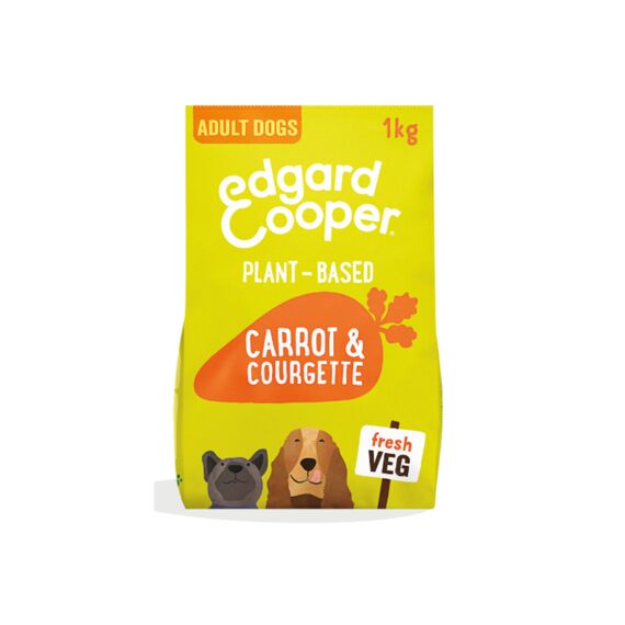 Dog Kibble Plant-Based Rund Kip Wortel Courgette 1Kg