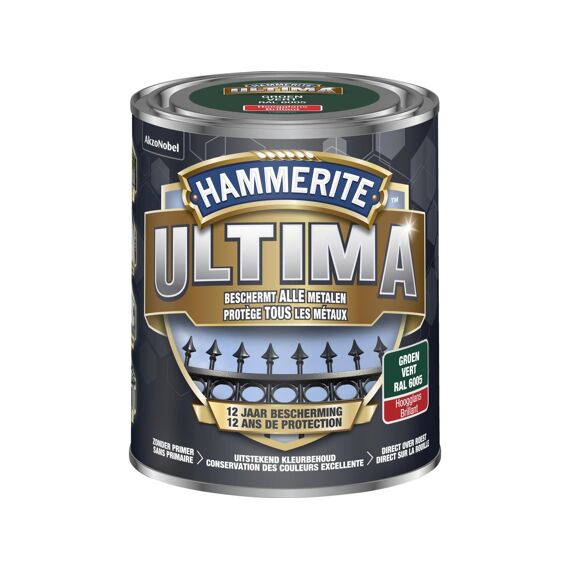 Hammerite Ultima Hoogglans Groen / 6005 750Ml