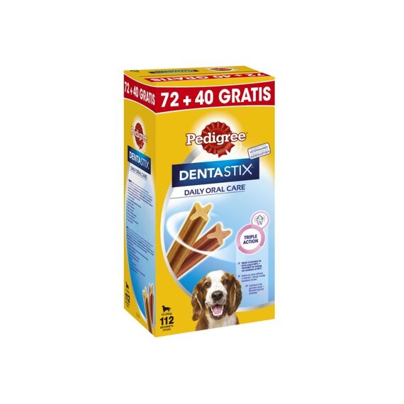 Pedigree Dentastix Medium 72+40 Pack