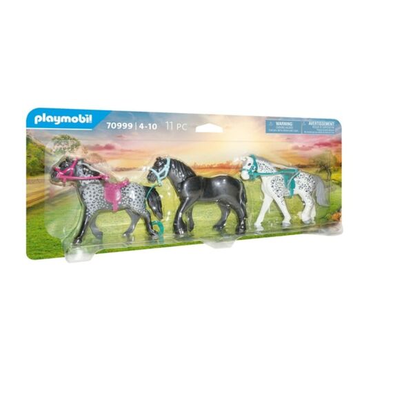 Playmobil 70999 3 Paarden: Het Friese Paard, De Knabstrupper & De Andalusier