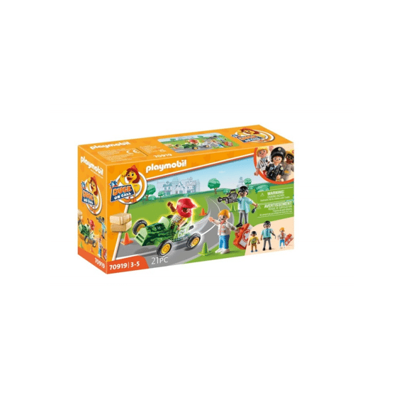 Playmobil 70919 Duck On Call Ambulance Actie. Help De Racer!