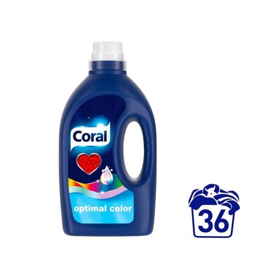 Coral Wasmiddel Vloeibaar Optimal Color Xl 36 Scoops/1.728L