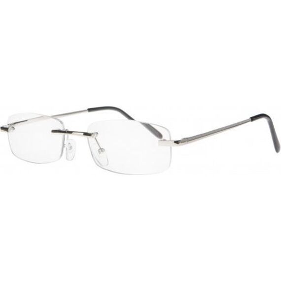 Icon Eyewear Greenline  Frank Metal Frameless Silver +2.00