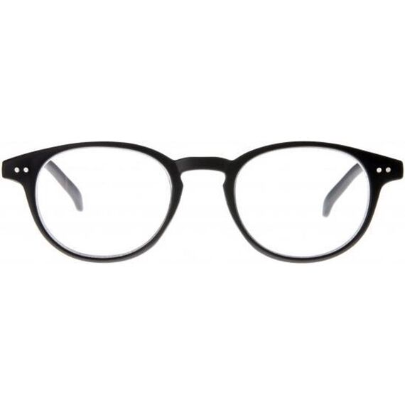 Icon Eyewear Greenline  Boston Matt Rubberized Black Zwart +3.00