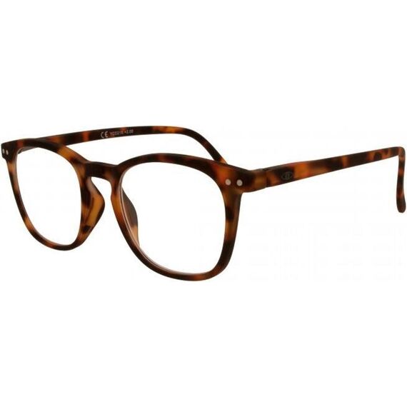 Icon Eyewear Greenline Jibz Rubberized Demi, Spring Hinge Brown +2.00