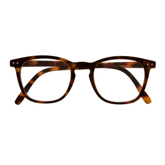 Icon Eyewear Greenline Jibz Rubberized Demi, Spring Hinge Brown +2.00