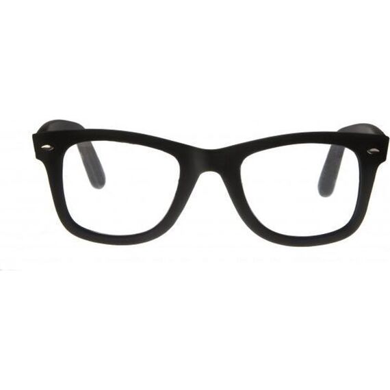 Icon Eyewear Greenline City Matt Rubberized Black, Clear Lens, Silver Detail Black +2.00