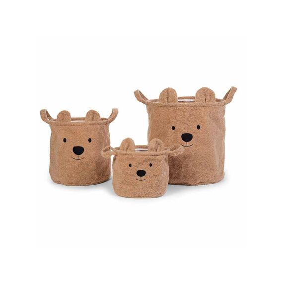 Childhome Teddy Basket Bruin 3 Stuks (20/30/40)