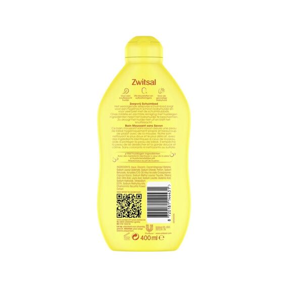 Zwitsal Schuimbad Voor De Gevoelige Babyhuid 400Ml