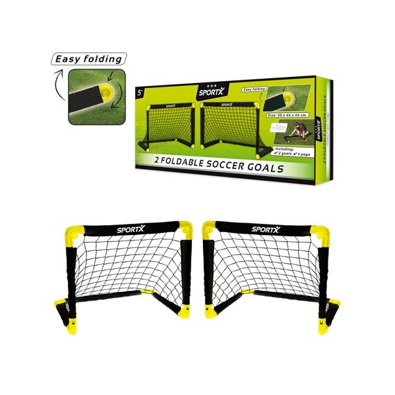 Sportx Voetbaldoel Vouwsysteem 55X44X44Cm Set 2 Goals